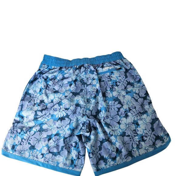Body Glove Mens XXL/38 Blue Floral Print Board Shorts With Elastic Waist & Draws - Picture 2 of 9